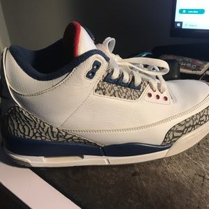 True Blue 3s Size 11 Worn